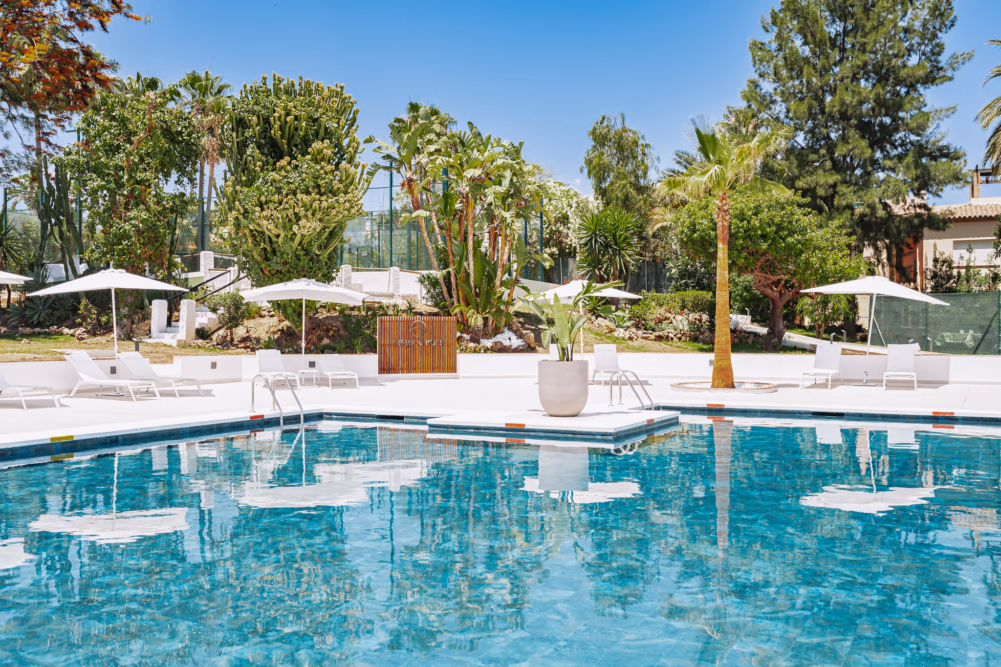 Views of pool area in Sierra Park